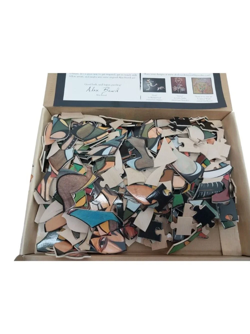 Alex Beard Impossible Puzzles 353 Wood Pieces Stained Glass Design
